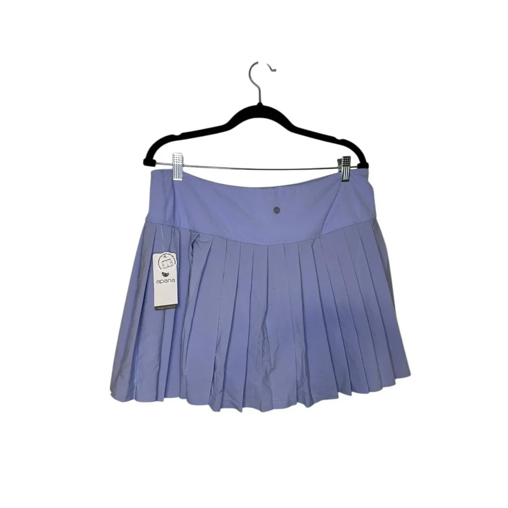Apana XL Lavender Purple Tennis Skort Pleated Athleisure Activewear‎ NWT